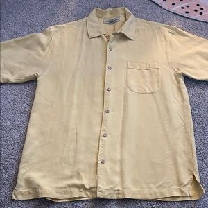 Tommy Bahama Light Yellow Casual Button Down Shirt